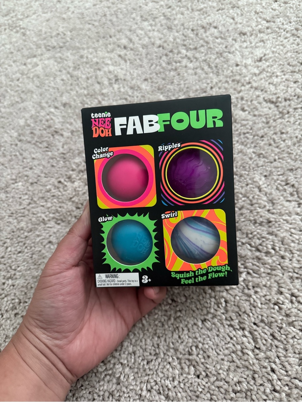 Needoh FabFour Color-Change & Glow Squish Toy Set - Multicolor